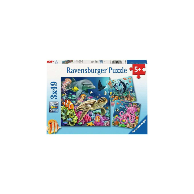 Ravensburger Kinderpuzzle Bezaubernde Unterwasserwelt(3x 49 Teile)