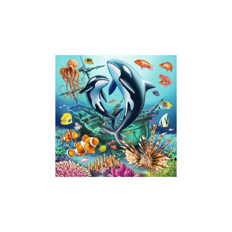 Ravensburger Kinderpuzzle Bezaubernde Unterwasserwelt(3x 49 Teile)
