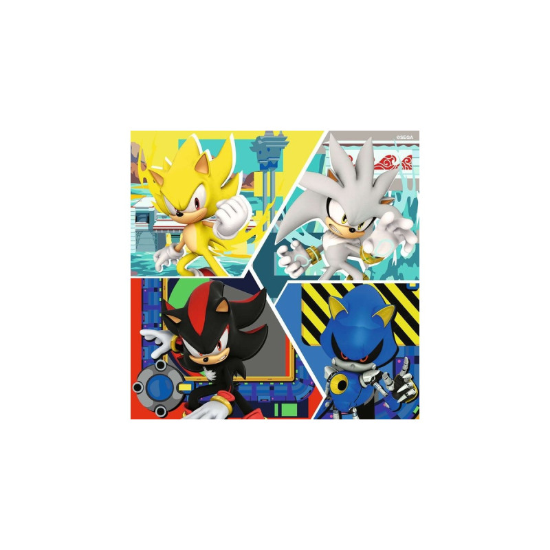 Ravensburger Kinderpuzzle Die Abenteuer von Sonic(3x 49 Teile)
