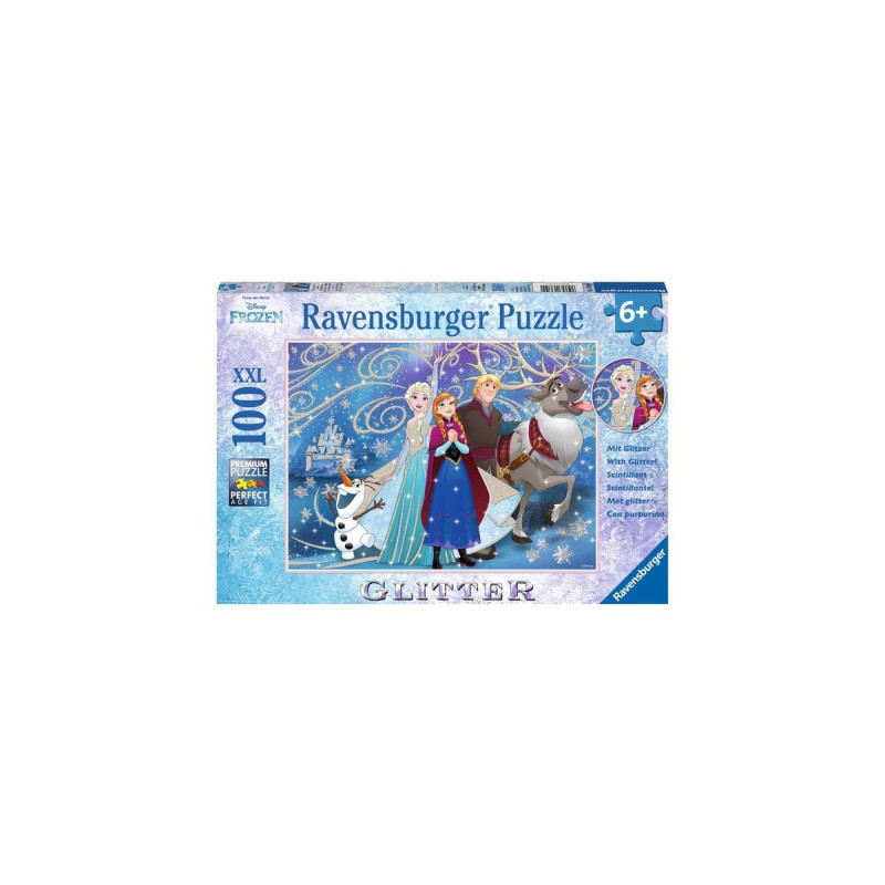 Ravensburger Kinderpuzzle Disney Frozen - Glitzernder Schnee(100 Teile)