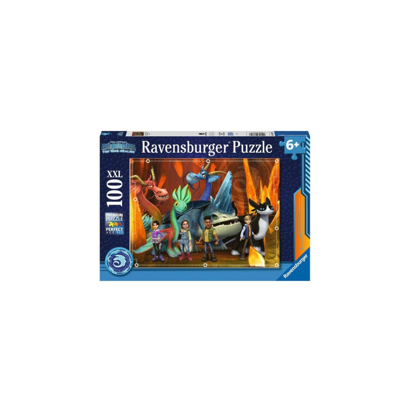 Ravensburger Kinderpuzzle Dragons - Die 9 Welten(100 Teile)