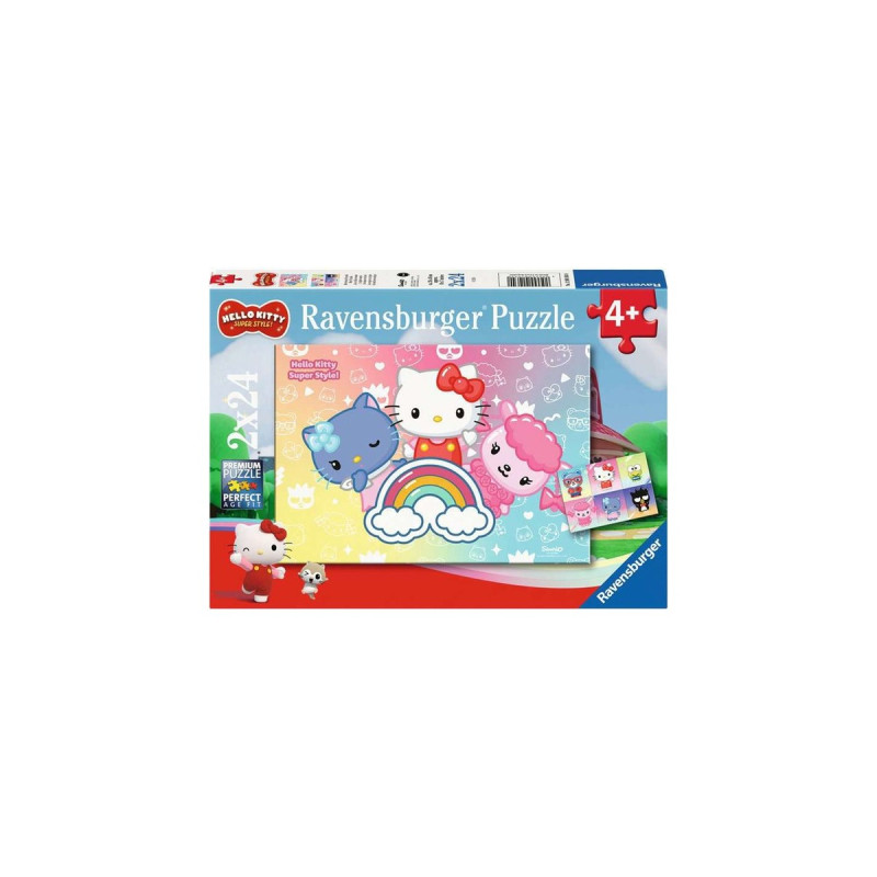 Ravensburger Kinderpuzzle Hello Kitty Die besten Freunde(2x 24 Teile)