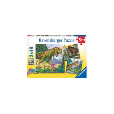 Ravensburger Kinderpuzzle Herrscher der Urzeit(3x 49 Teile)
