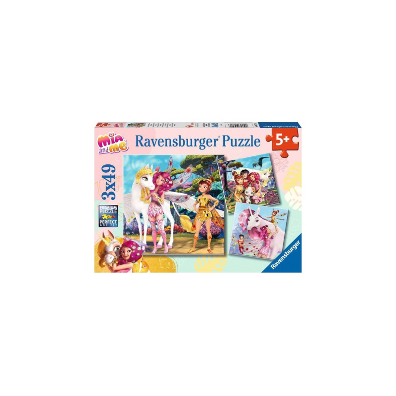 Ravensburger Kinderpuzzle Im Land der Elfen und Einhörner(3x 49 Teile)