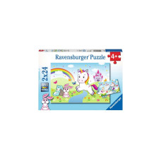 Ravensburger Kinderpuzzle Märchenhaftes Einhorn(2x 24 Teile)