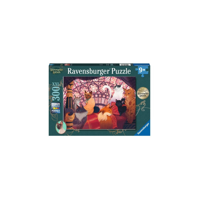 Ravensburger Kinderpuzzle Mitternachtskatzen - Auf der Suche nach dem magischen Halsband(300 Teile)