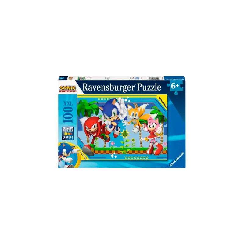 Ravensburger Kinderpuzzle Nichts kann Sonic aufhalten(100 Teile)