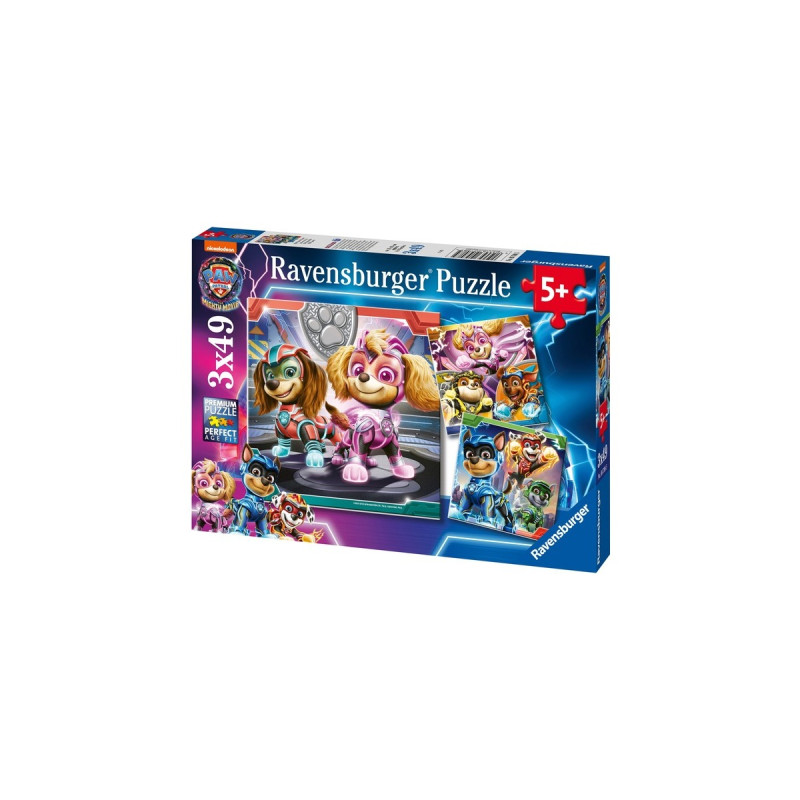 Ravensburger Kinderpuzzle Paw Patrol: The Mighty Movie(3x 49 Teile)