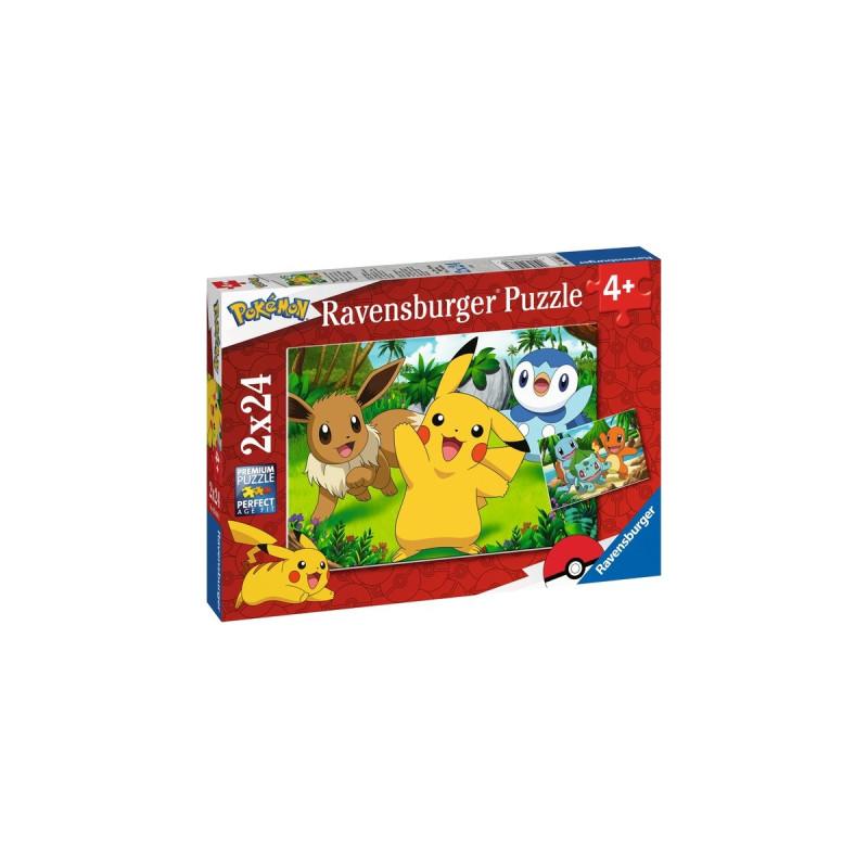 Ravensburger Kinderpuzzle Pikachu und seine Freunde(2x 24 Teile)