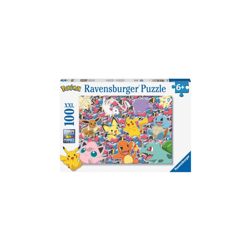 Ravensburger Kinderpuzzle Pokémon - Bereit zu kämpfen!(100 Teile)