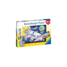 Ravensburger Kinderpuzzle Reise durch den Weltraum(2x 24 Teile)