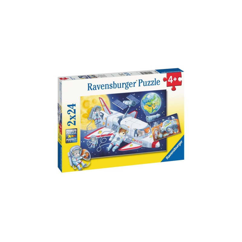 Ravensburger Kinderpuzzle Reise durch den Weltraum(2x 24 Teile)