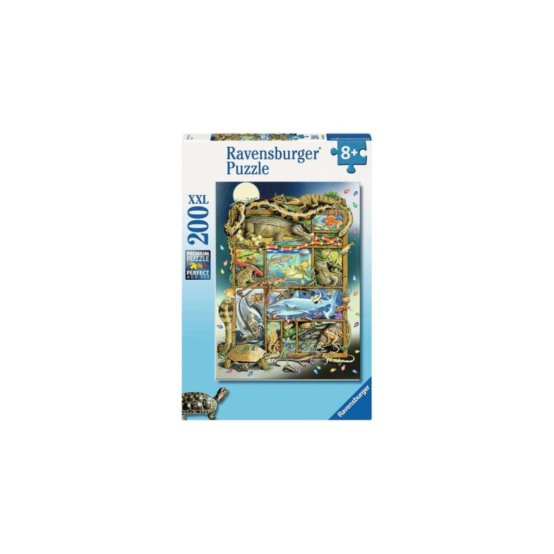 Ravensburger Kinderpuzzle Reptilien im Regal(200 Teile)