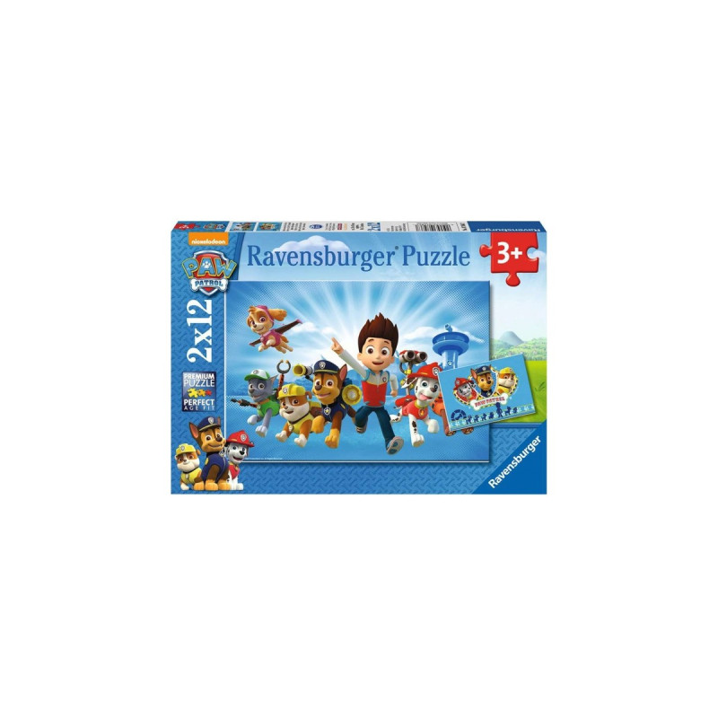 Ravensburger Kinderpuzzle Ryder und die Paw Patrol(2x 12 Teile)