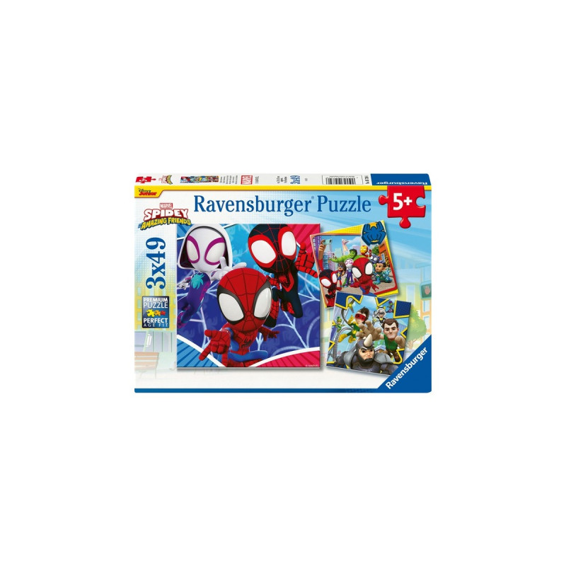 Ravensburger Kinderpuzzle Spideys Abenteuer(3x 49 Teile)