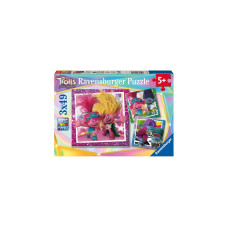 Ravensburger Kinderpuzzle Trolls 3(3x 49 Teile)