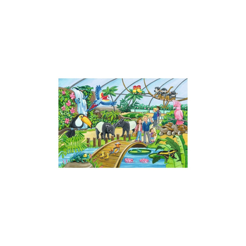 Ravensburger Kinderpuzzle Willkommen im Zoo(2x 24 Teile)
