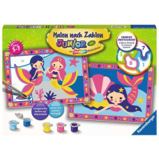 Ravensburger Malen nach Zahlen Junior - Bezaubernde Meerjungfrauen(2 Motive)