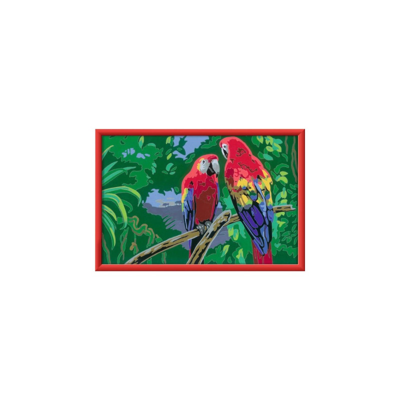 Ravensburger Malen nach Zahlen - Bunte Papageien