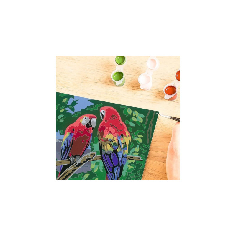 Ravensburger Malen nach Zahlen - Bunte Papageien