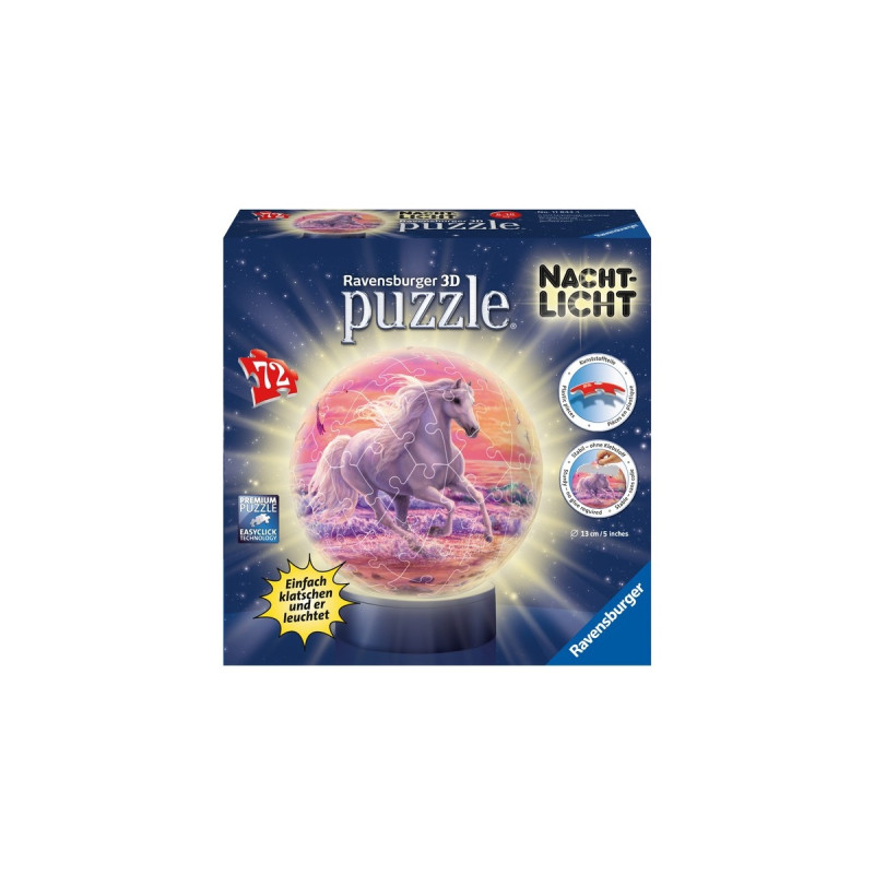 Ravensburger Nachtlicht Pferde am Strand, Puzzle