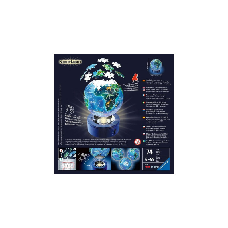 Ravensburger Nachtlicht - Erde bei Nacht, Puzzle
