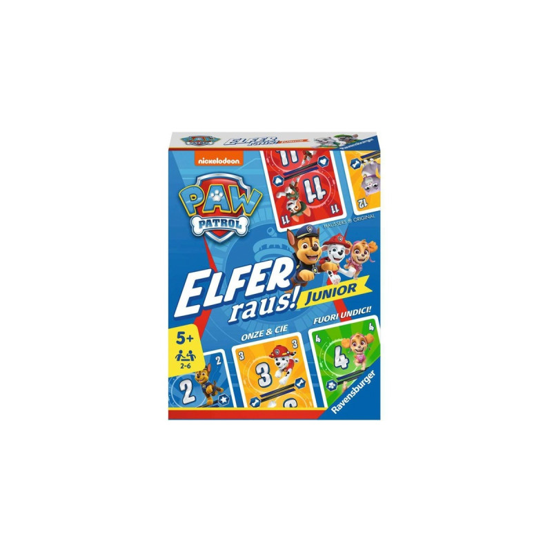 Ravensburger PAW Patrol Elfer raus! Junior, Kartenspiel