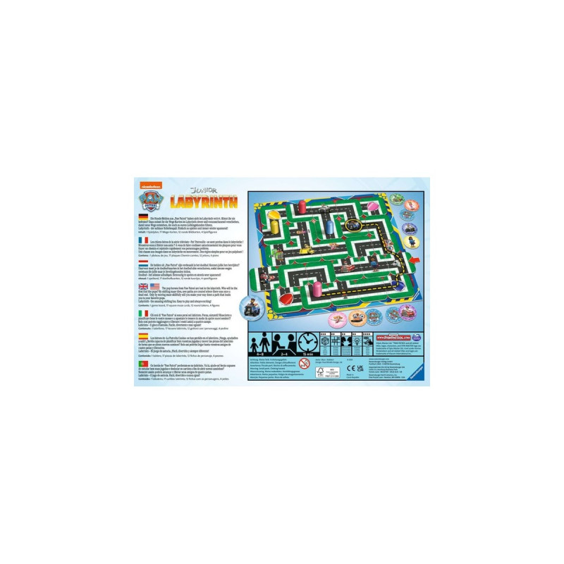 Ravensburger Paw Patrol Junior Labyrinth, Brettspiel