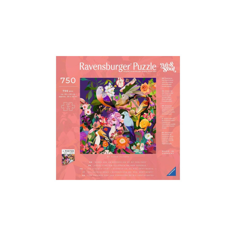 Ravensburger Puzzle Art & Soul - Bird watching(750 Teile)