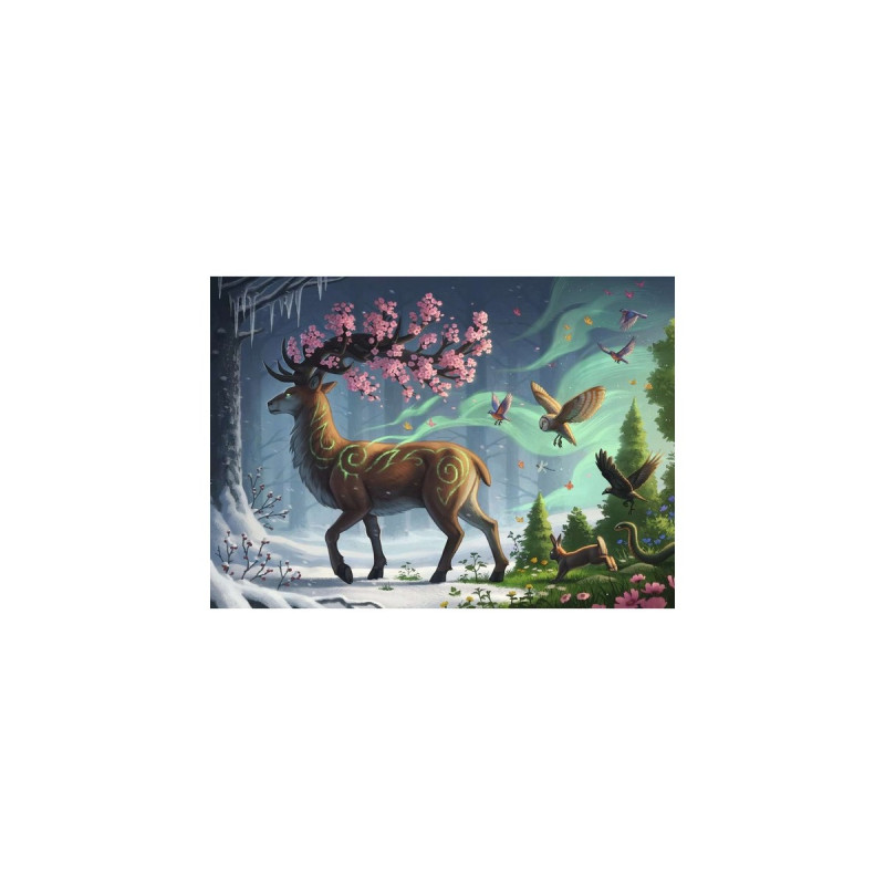 Ravensburger Puzzle Der Hirsch als Frühlingsbote(1000 Teile)