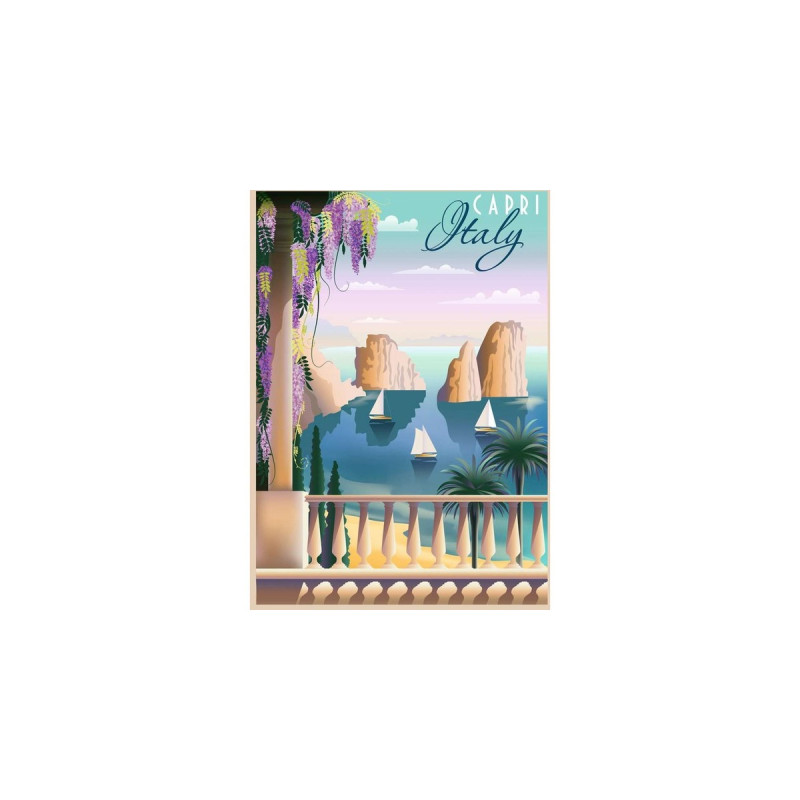 Ravensburger Puzzle Postcard from Capri, Italy(1000 Teile)