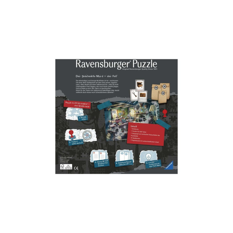 Ravensburger Puzzle X Crime: Der geschenkte Mord(264 Teile)