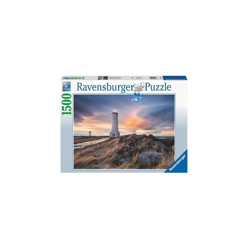 Ravensburger Puzzle: Magische Stimmung über dem Leuchtturm von Akranes, Island (1500 Teile)