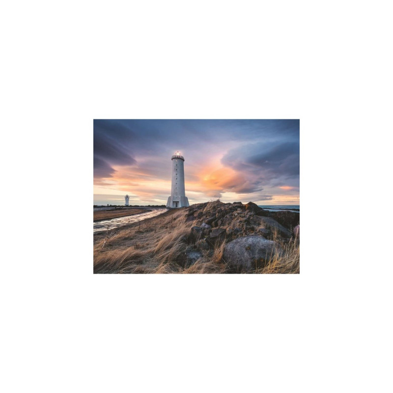 Ravensburger Puzzle: Magische Stimmung über dem Leuchtturm von Akranes, Island (1500 Teile)