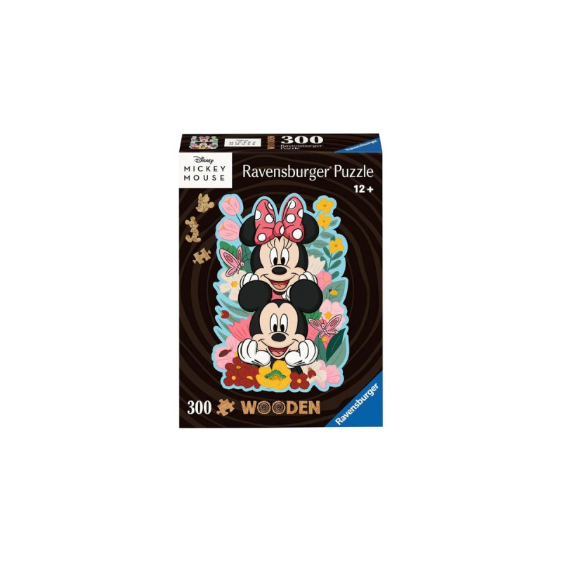 Ravensburger Wooden Puzzle Disney Mickey & Minnie(300 Teile)