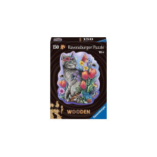 Ravensburger Wooden Puzzle Frühlingskatze(150 Teile)