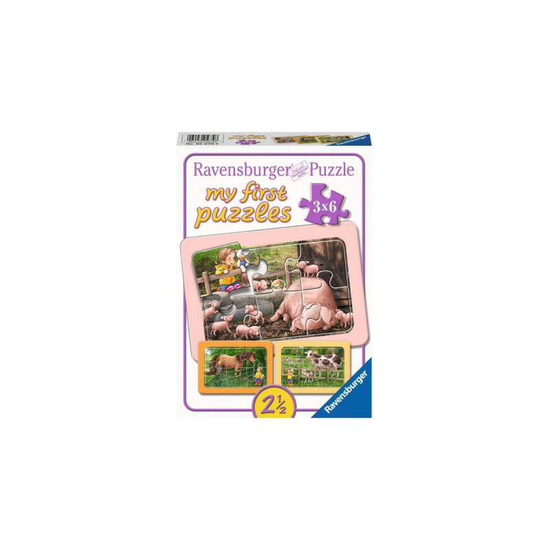 Ravensburger my first puzzle: Lotta auf dem Bauernhof(3x 6 Teile)