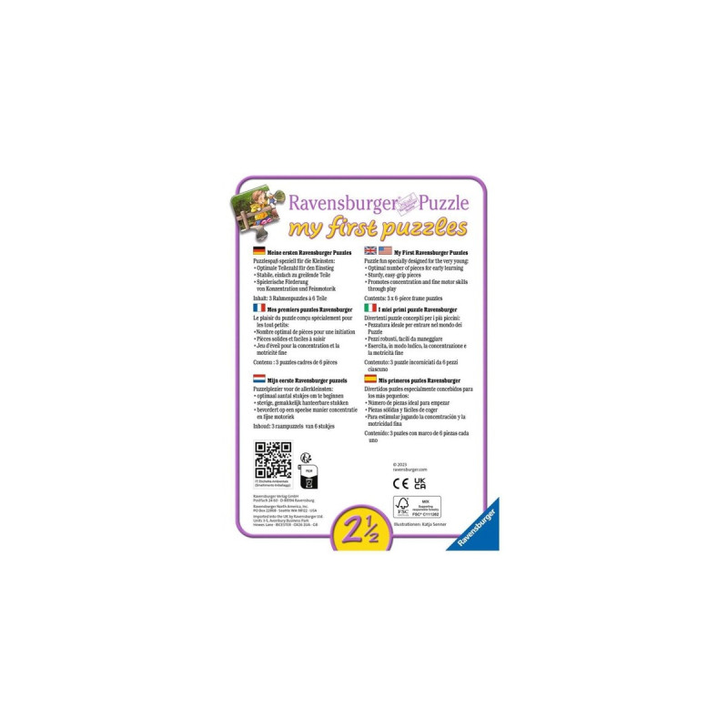 Ravensburger my first puzzle: Lotta auf dem Bauernhof(3x 6 Teile)