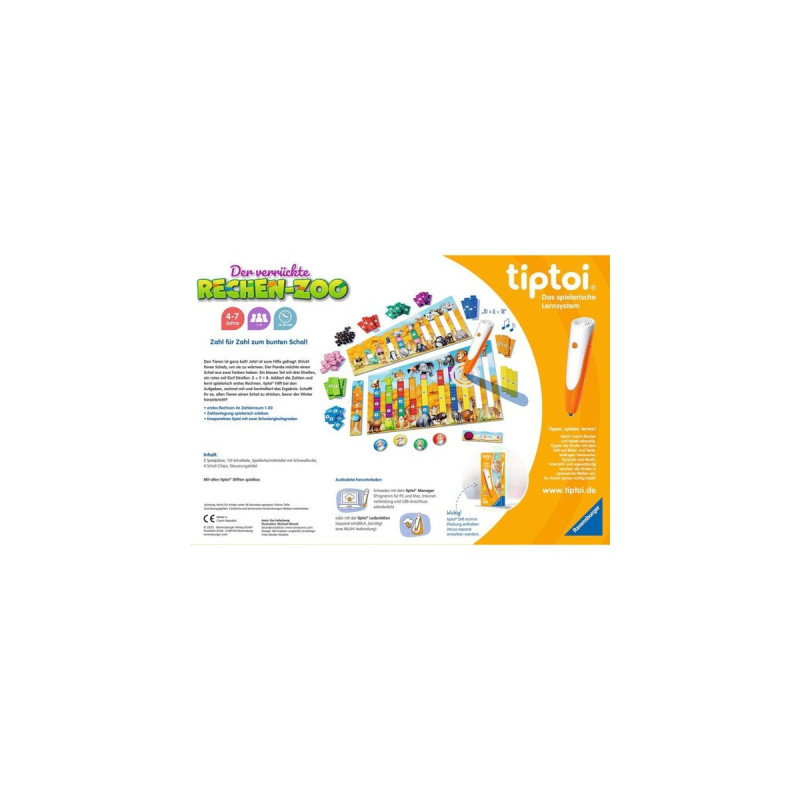 Ravensburger tiptoi Der verrückte Rechen-Zoo, Brettspiel