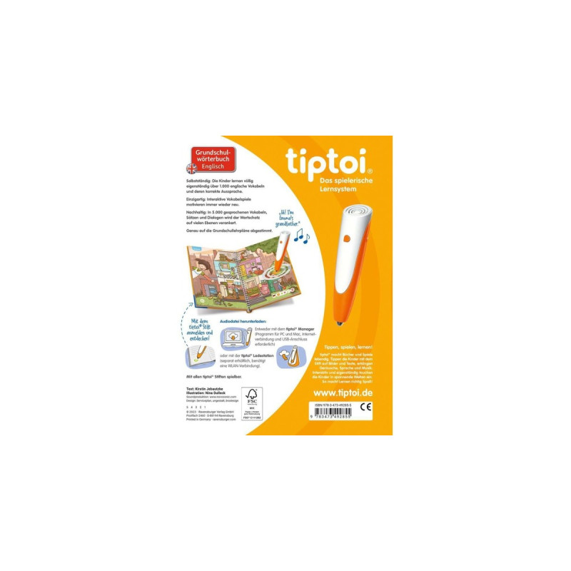 Ravensburger tiptoi Grundschulwörterbuch Englisch, Lernbuch