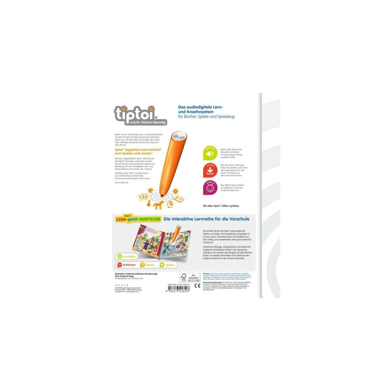 Ravensburger tiptoi Mein Lern-Spiel-Abenteuer: Erstes Englisch, Lernbuch