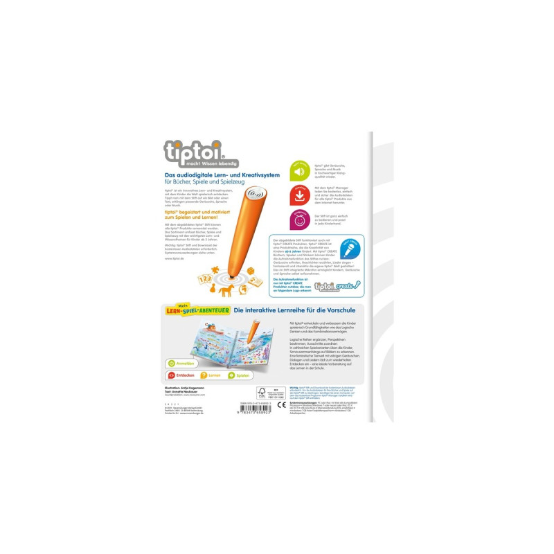 Ravensburger tiptoi Mein Lern-Spiel-Abenteuer: Logisches Denken, Lernbuch