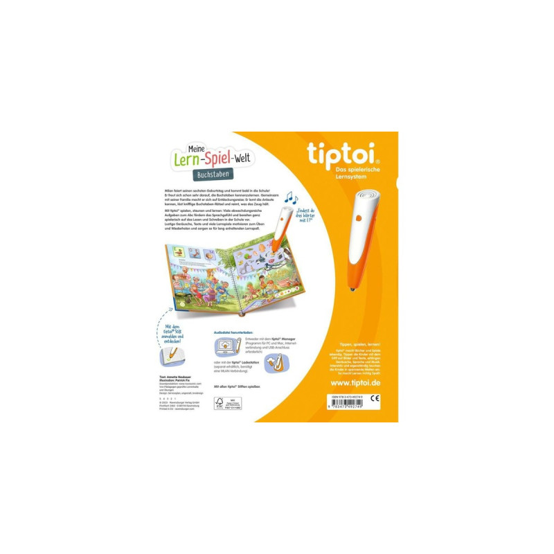 Ravensburger tiptoi Meine Lern-Spiel-Welt: Buchstaben, Lernbuch