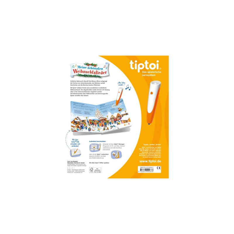 Ravensburger tiptoi Meine schönsten Weihnachtslieder, Lernbuch