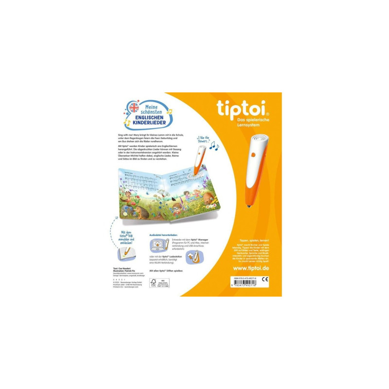 Ravensburger tiptoi Meine schönsten englischen Kinderlieder, Lernbuch