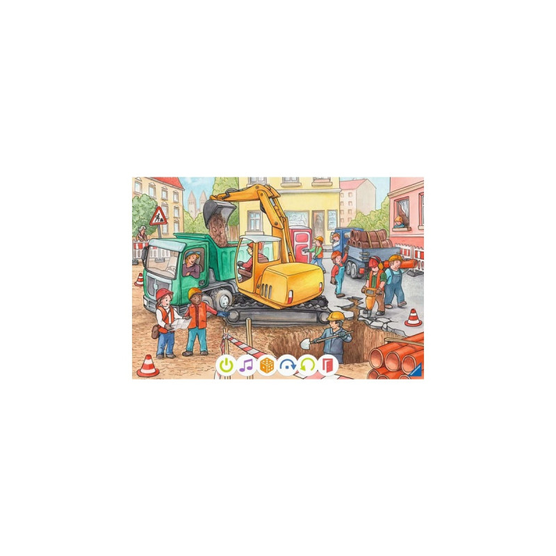 Ravensburger tiptoi Puzzle für kleine Entdecker: Baustelle