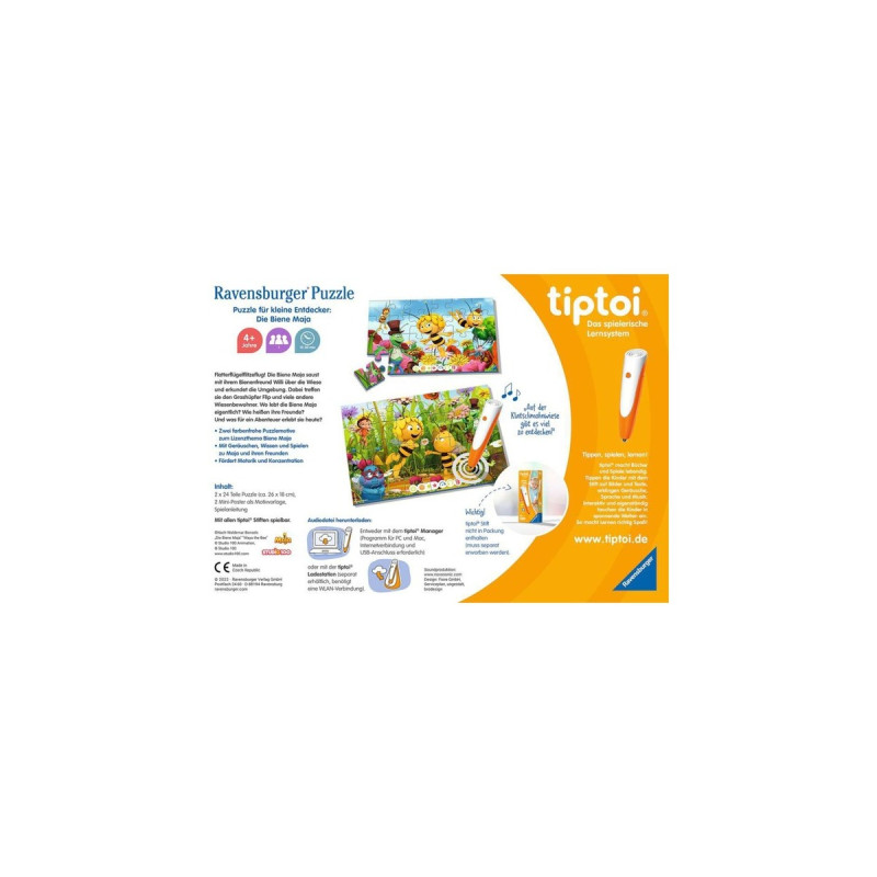Ravensburger tiptoi Puzzle für kleine Entdecker: Die Biene Maja