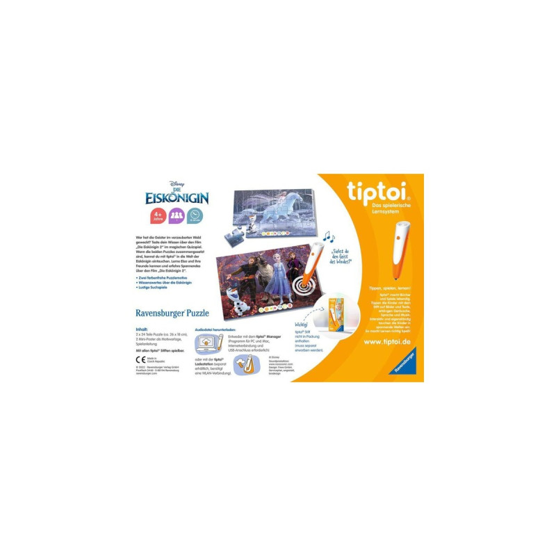 Ravensburger tiptoi Puzzle für kleine Entdecker: Die Eiskönigin