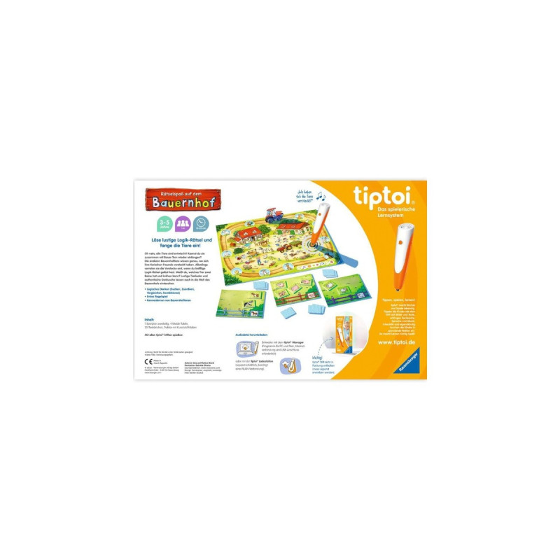 Ravensburger tiptoi Rätselspaß auf dem Bauernhof, Brettspiel