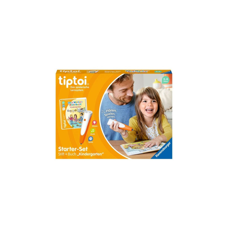 Ravensburger tiptoi Starter-Set: Mein Wörter-Bilderbuch Kindergarten, Lernbuch(Stift und Bilderbuch)